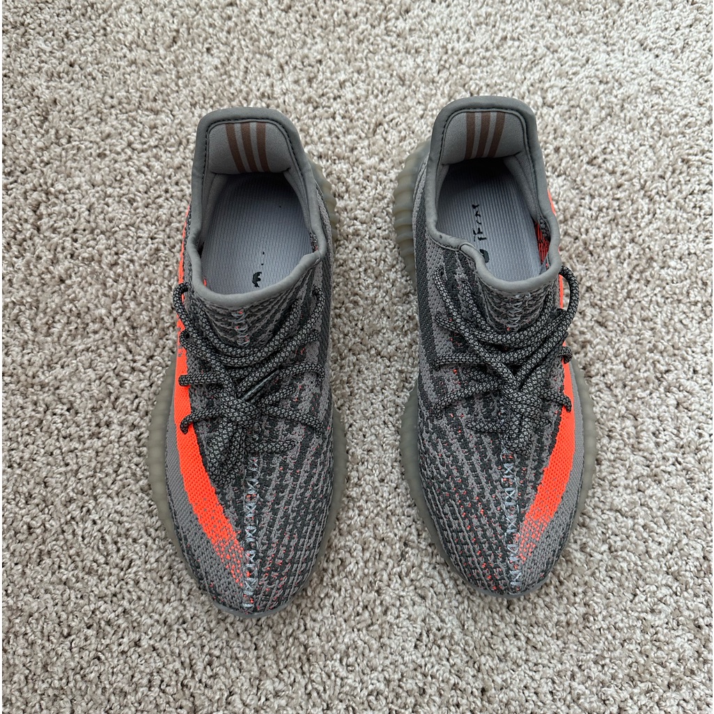 Adidas Yeezy Boost 350 V2 Orange And Gray Shoes